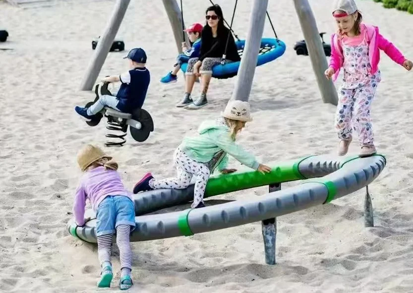 Kids Outdoor Balance Beam - Conjunto de Equipamentos de Treinamento Sensorial
