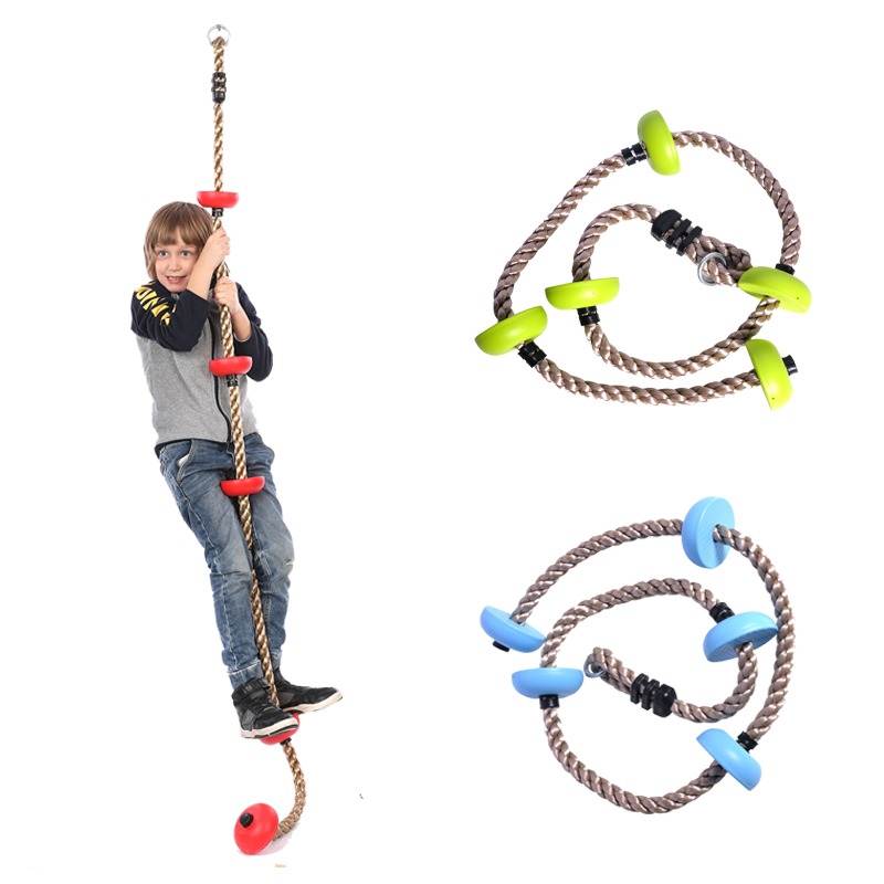 Kids Outdoor Gym Equipment - Crianças cordas de escalada disco balanço
