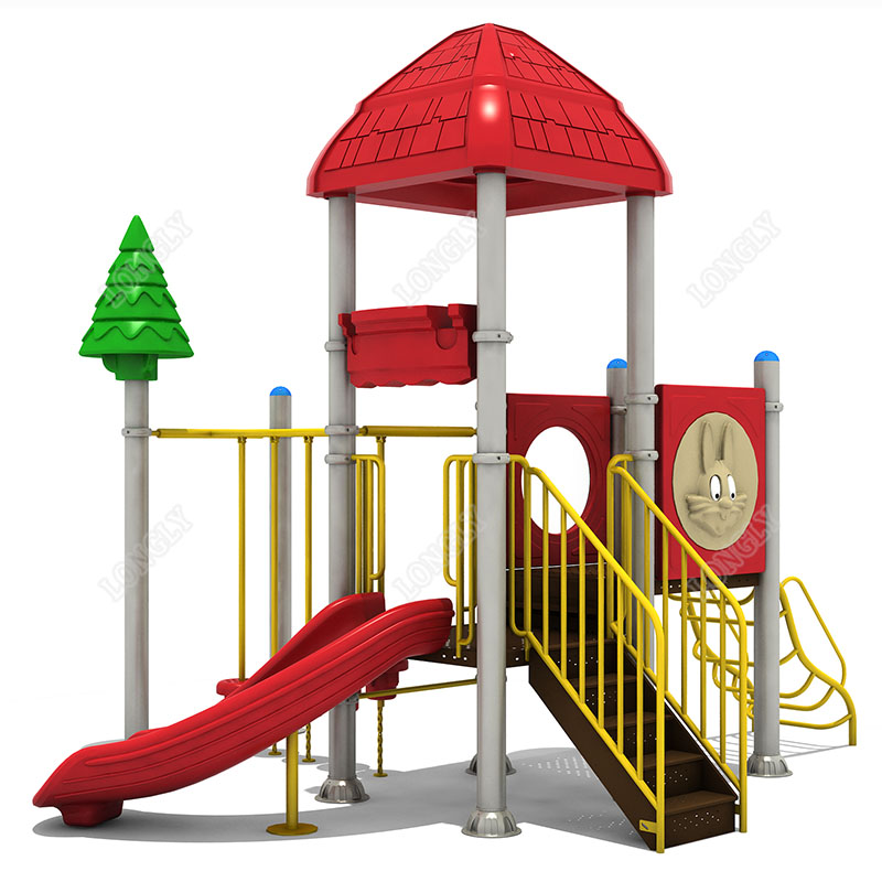Kids Outdoor Garden - Escorregador de Plástico Vermelho para Crianças,