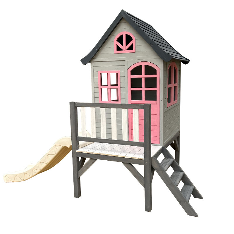 Kids Outdoor Doll House - Casa de registro infantil, árvore, pequena