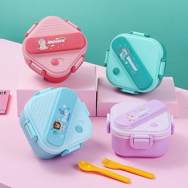 Kids.Outdoor Utensils - Lancheira Infantil de 3 Compartimentos com