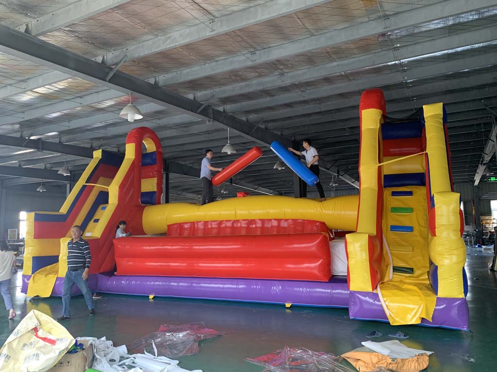 Pista de Obstáculos Inflável G - Kids Outdoor Obstacle Course avaliação e preço