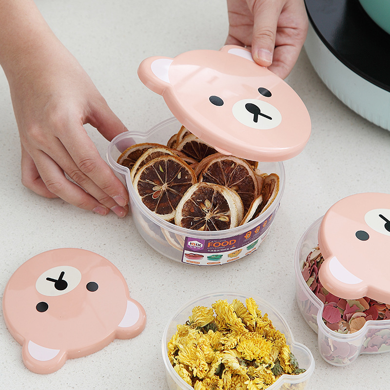 Bento Box plástico dos desenho - Kids.Outdoor Utensils avaliação e preço