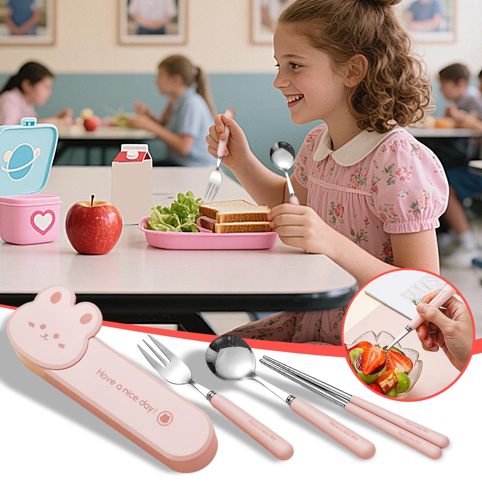 Utensílios de viagem conjunto  - Kids.Outdoor Utensils avaliação e preço