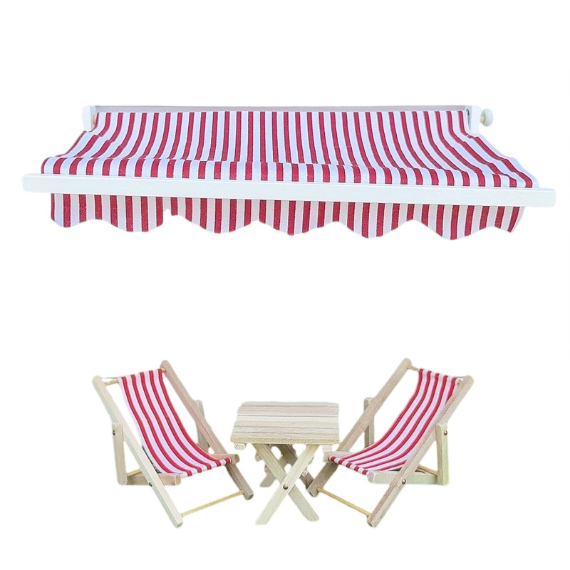 1PC Toldo de Madeira para Casa - Kids Outdoor Doll House avaliação e preço
