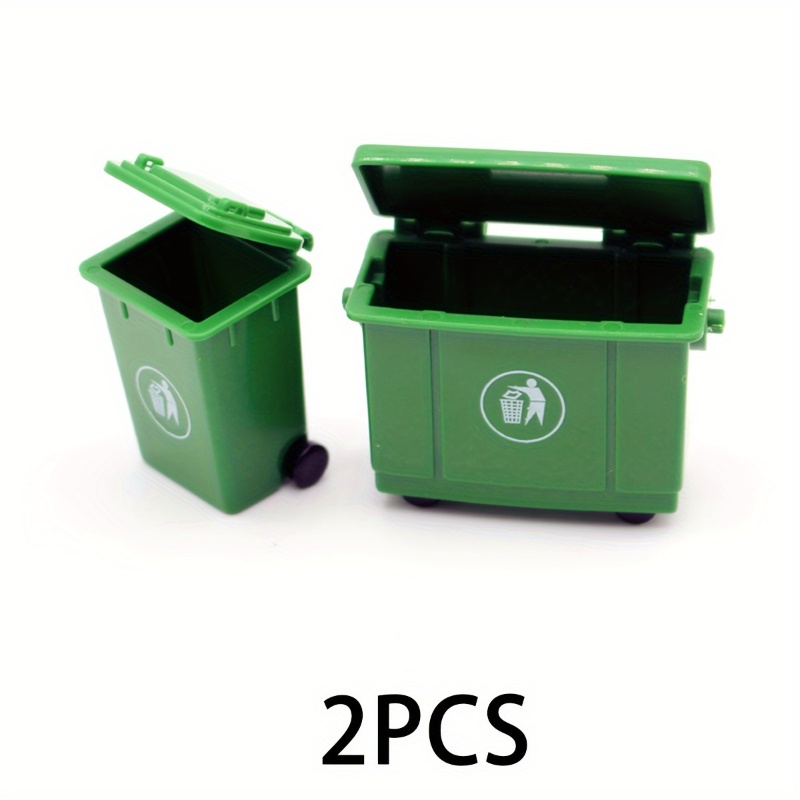 2 pçs simulação curbside lixo  - Kids Outdoor Doll House avaliação e preço