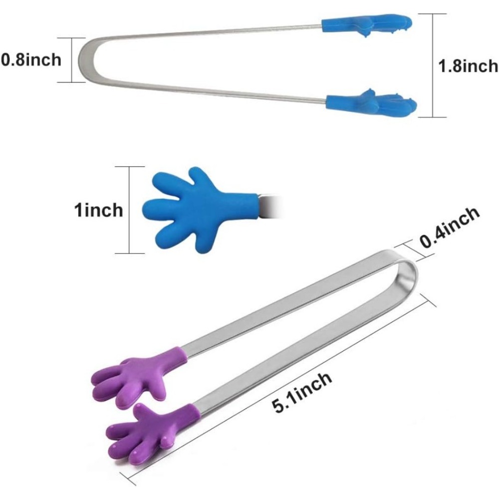 8 pçs mini pinças de silicone  - Kids Outdoor Bbq avaliação e preço