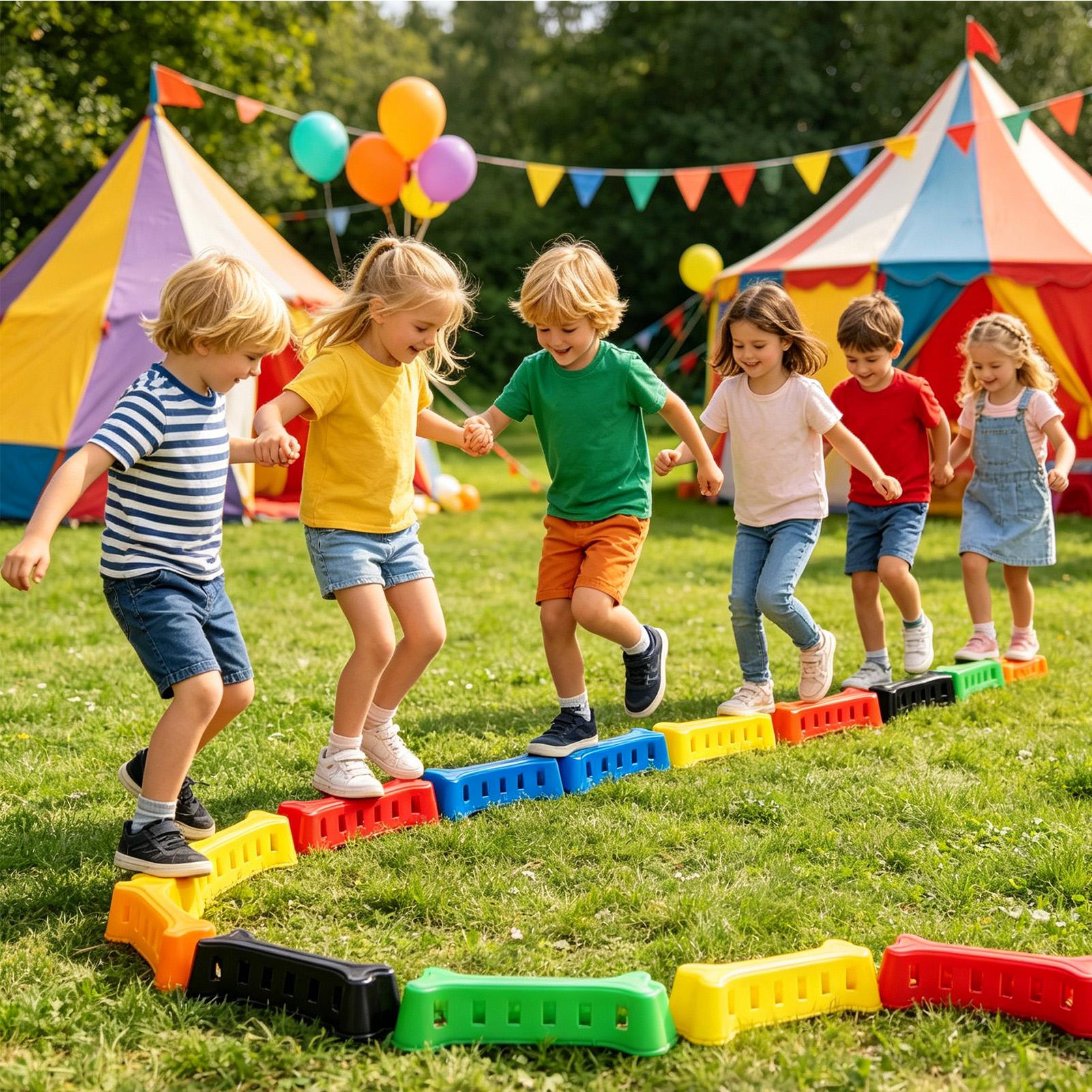 Brinquedos educativos empilháv - Kids Outdoor Balance Beam avaliação e preço