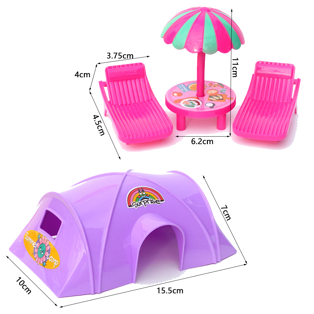 1/12 mini modelo de móveis ao  - Kids Outdoor Doll House avaliação e preço